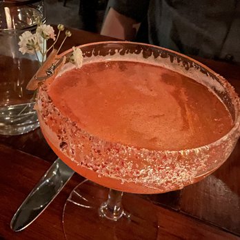 Cobble Hill Restaurant - Pretty in pink drink - New American Near Me - Cedar Rapids, Iowa