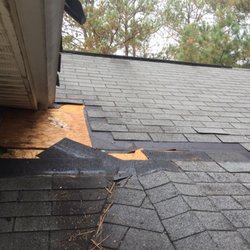Gateway Roofing - Removed  wet felt, wood is still intact.