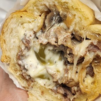 Fat Sal's - Bodacious Beef Dip (thinly sliced ribeye steak, melted provolone, truffled onions & mushrooms, horseradish aioli). - Delis Near Me - Los Angeles, California