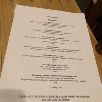 Grains - Menu - Vegan Near Me - San Diego, California Grains - Menu - Vegan Near Me - San Diego, California