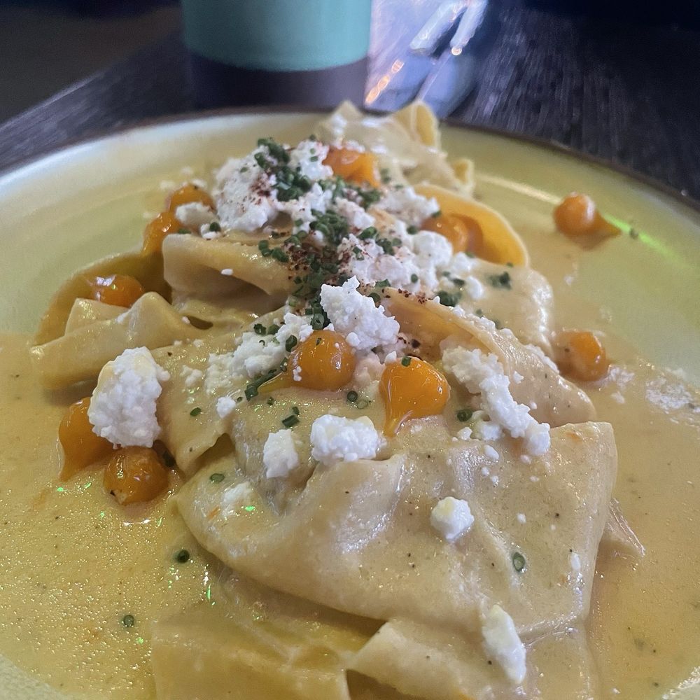 Cimera - Homemade pasta huancaina with Peruvian sweet peppers queso fresco - Latin American Near Me - Denver, Colorado Cimera - Homemade pasta huancaina with Peruvian sweet peppers queso fresco - Latin American Near Me - Denver, Colorado