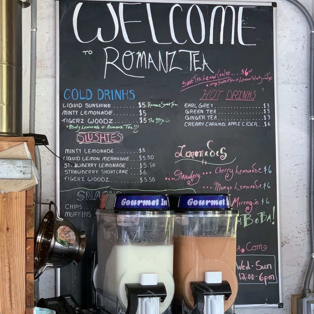 Menu and slushy machines Menu and slushy machines