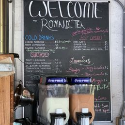 Menu and slushy machines Menu and slushy machines