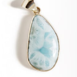 Mr Wood's Fossils - Larimar in silver