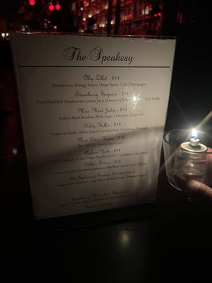 Menu photo 5 The Speakeasy Pasadena, CA