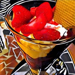 Eiscafé Sommariva - Erdbeerbecher 4,30€