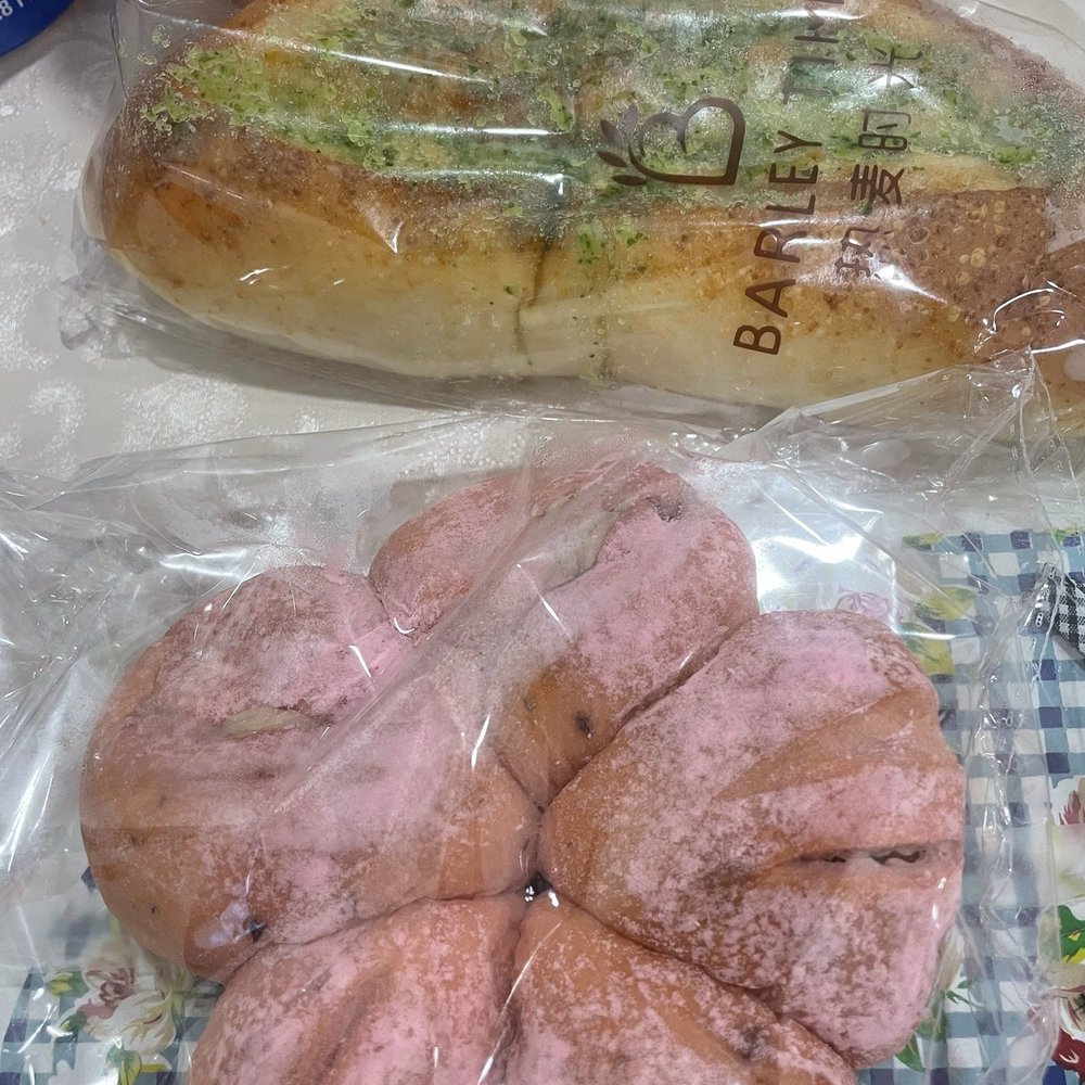 Barley Time - Rose boba bread  garlic and cheese bread - Desserts Near Me - Brooklyn, New York