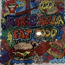 Mari's Hella Fat Food - Sign