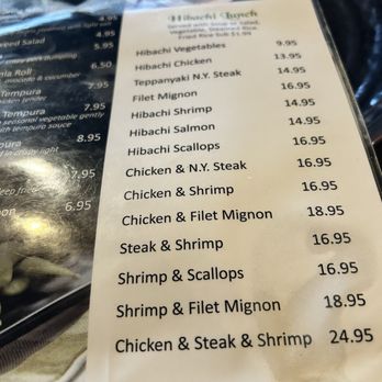 Iron Chef - Lunch menu - Japanese Near Me - Pickerington, Ohio