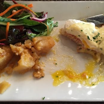 Aged  - Salmon egg Benedict... 3 stars.. Not sure but either the sauce or the muffin were to sweet. - Steakhouses Near Me - Forest Hills, New York