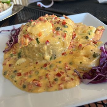 La Parrilla - Mofongo de maduros con camarones. Super delicious - Latin American Near Me - Luquillo, Puerto Rico