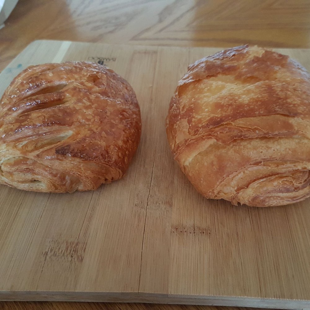 La Fabrique Arhoma - One vegan chocolatine and one normal. Both taste great and I couldn't tell which one was the vegan one. - Bakeries Near Me - Montreal, Quebec