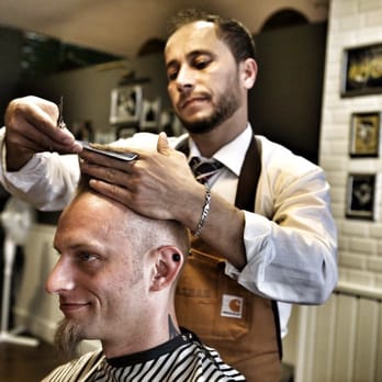 Hagi's Barber Shop • Stadtmitte - Barbering a la 1950. These guys know how to swing the scissor. - Barbers Near Me - Dusseldorf, NW Hagi's Barber Shop • Stadtmitte - Barbering a la 1950. These guys know how to swing the scissor. - Barbers Near Me - Dusseldorf, NW