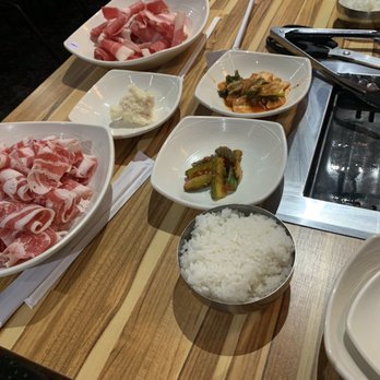 One Pocha - Beef belly, brisket, cucumber salad, potato salad and kimchi - Korean Near Me - San Antonio, Texas One Pocha - Beef belly, brisket, cucumber salad, potato salad and kimchi - Korean Near Me - San Antonio, Texas