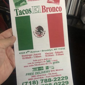 Tacos El Bronco - Menu - Mexican Near Me - Brooklyn, New York Tacos El Bronco - Menu - Mexican Near Me - Brooklyn, New York