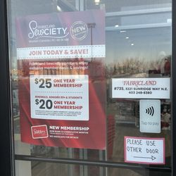 Fabricland - Price of membership