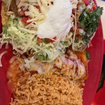 El Sarape west - This was a combination in think 3 Tostada two and enchilada - Mexican Near Me - Green Bay, Wisconsin