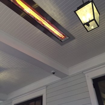 The Copper Grouse - awesome built in heaters so you can actually sit outside in the cold and enjoy it - New American Near Me - Manchester, Vermont