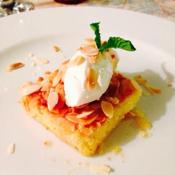 Spoon - Lemon polenta cake with marscapone cheese - Coffee & Tea Near Me - Edinburgh, EDH Spoon - Lemon polenta cake with marscapone cheese - Coffee & Tea Near Me - Edinburgh, EDH
