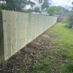 B & T Fence - Newly installed privacy fence