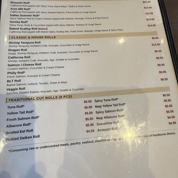 Musashi Sushi & Grill - Menu - Sushi Bars Near Me - Plano, Texas