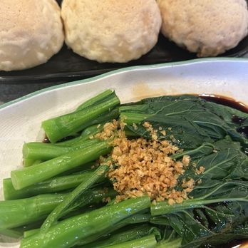 Tim Ho Wan - B1. Baked BBQ Pork Buns (3 Pc)  B2. Blanched Lettuce - Dim Sum Near Me - Irvine, California