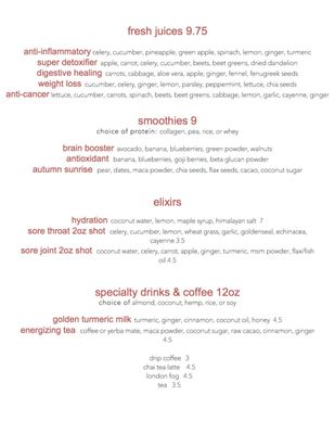 Menu photo 5 Cafe Organique Kirkland, WA