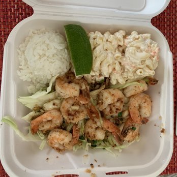 L&L Hawaiian Barbecue - $17 Garlic Shrimp Plate - Not Worth $17 - Hawaiian Near Me - Brea, California