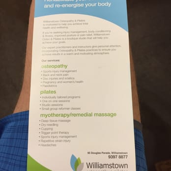 Williamstown Osteopathy - Services and Contact Details - Health & Medical Near Me - Williamstown, VIC Williamstown Osteopathy - Services and Contact Details - Health & Medical Near Me - Williamstown, VIC