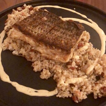 Alewife - Rockfish with a perfect sear and wonderful Clam Fried Rice - Seafood Near Me - Richmond, Virginia Alewife - Rockfish with a perfect sear and wonderful Clam Fried Rice - Seafood Near Me - Richmond, Virginia