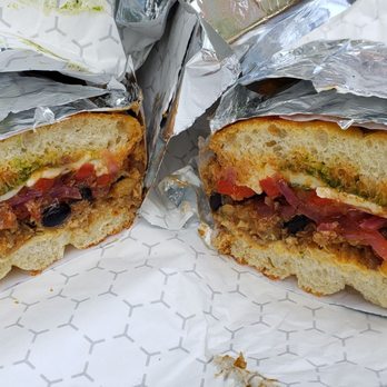 Yellow Bicycle Canteen - two halves of a sandwich - Vegetarian Near Me - Philadelphia, Pennsylvania Yellow Bicycle Canteen - two halves of a sandwich - Vegetarian Near Me - Philadelphia, Pennsylvania