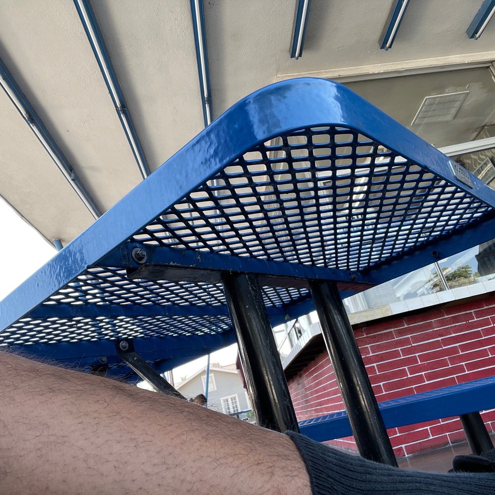 George's Drive-In - My leg chillin by the blue table waitin for my burrito. Hot sauce on my burrito babay - American Near Me - Riverside, California George's Drive-In - My leg chillin by the blue table waitin for my burrito. Hot sauce on my burrito babay - American Near Me - Riverside, California