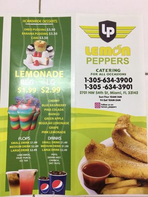 Menu photo 6 Lemon Peppers Miami, FL