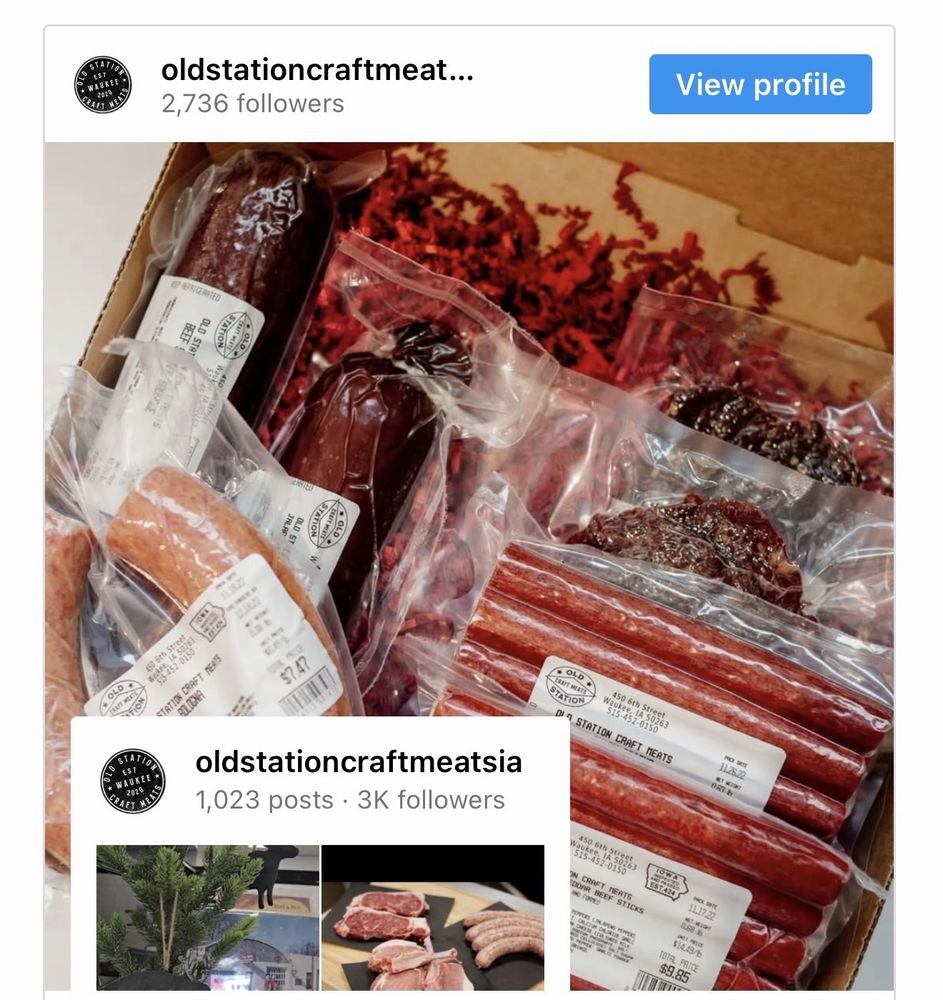 Old Station Craft Meats Logo