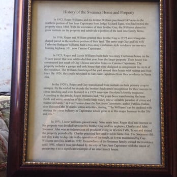 A Stone's Throw Winery - The history of the Swanner Home and Property! - Wineries Near Me - San Juan Capistrano, California A Stone's Throw Winery - The history of the Swanner Home and Property! - Wineries Near Me - San Juan Capistrano, California