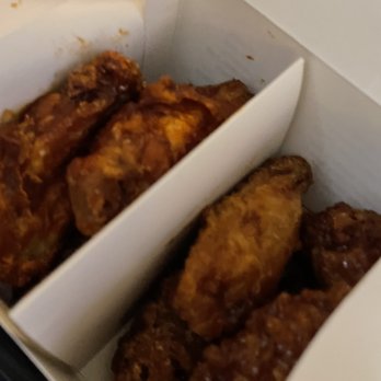 Bonchon Woodlawn - 1/2 Hot Wings and 1/2 Garlic Soy Chicken Wings - Korean Near Me - Charlotte, North Carolina Bonchon Woodlawn - 1/2 Hot Wings and 1/2 Garlic Soy Chicken Wings - Korean Near Me - Charlotte, North Carolina