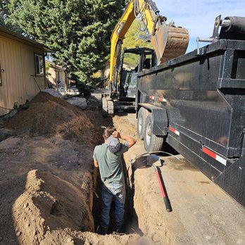 3D Enterprises - Digging out the trench to add new water and sewer lines. - Excavation Services Near Me 3D Enterprises - Digging out the trench to add new water and sewer lines. - Excavation Services Near Me