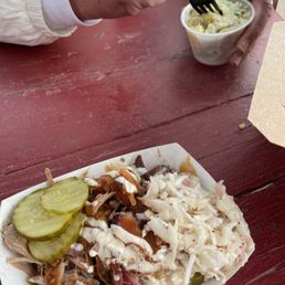 Here is our order of Alabama pulled pork Here is our order of Alabama pulled pork