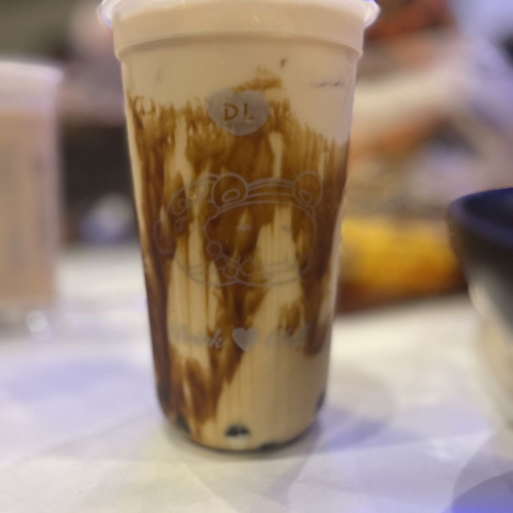 Tasty Pot - this is the tiger pearl milk with boba, sweet and tasty! - Bubble Tea Near Me - Rancho Cucamonga, California