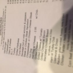 Mulrooney's Tavern - Menu
