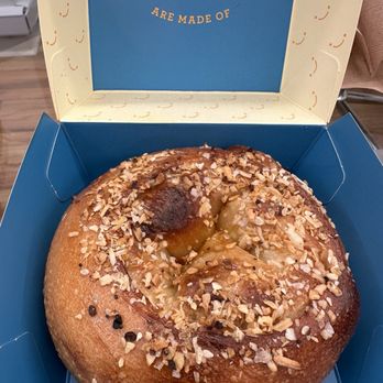 Moonrise Bagels - Buffalo Chicken Stuffed Onion Bagel - Bagels Near Me - New York, New York Moonrise Bagels - Buffalo Chicken Stuffed Onion Bagel - Bagels Near Me - New York, New York