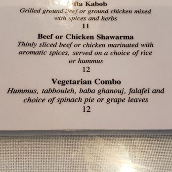 Aladdin's Restaurant - Vegetarian Combo coming up! - Mediterranean Near Me - Casselberry, Florida