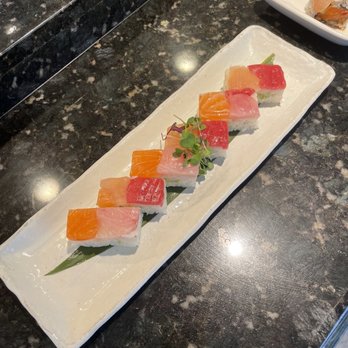Seabutter - Laguna Beach - Rainbow pressed sushi - Japanese Near Me - Laguna Beach, California