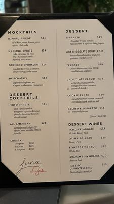 Menu photo 1 Luna By Giada Scottsdale, AZ Menu photo 1 Luna By Giada Scottsdale, AZ