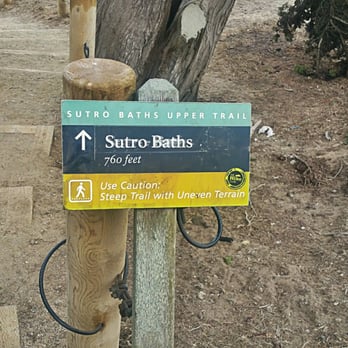 Sutro Baths - Sign. - Beaches Near Me - San Francisco, California