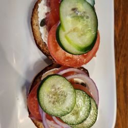 Offerdahl's Off-The-Grill - Lox on plain bagel