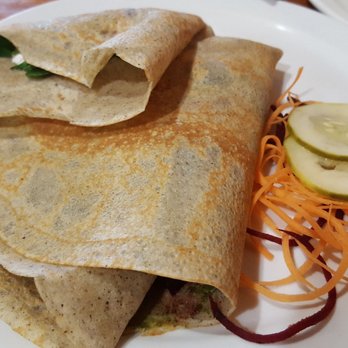Wild Oat Bakery Cafe and Farm - Buckwheat veggie crepe generously filled with veggies and goat cheese - Bakeries Near Me - Ottawa, Ontario