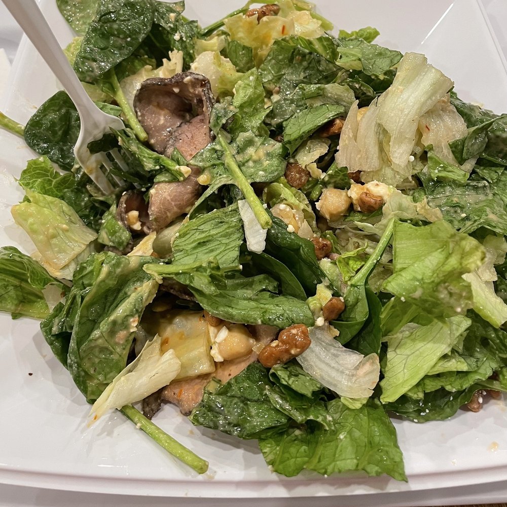 Saladworks - delicious ($15 w the added steak though - I could've went to a diner!) - Vegetarian Near Me - Clementon, New Jersey Saladworks - delicious ($15 w the added steak though - I could've went to a diner!) - Vegetarian Near Me - Clementon, New Jersey