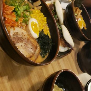 Kyuramen - Flushing - Kimchi ramen with pork bun iced tea combo. - Ramen Near Me - Flushing, New York Kyuramen - Flushing - Kimchi ramen with pork bun iced tea combo. - Ramen Near Me - Flushing, New York