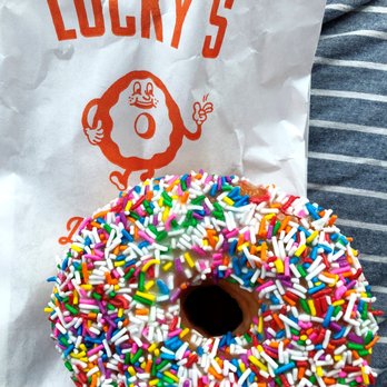 Lucky's Doughnuts - Sprinkles - $3.50 - Donuts Near Me - Vancouver, British Columbia Lucky's Doughnuts - Sprinkles - $3.50 - Donuts Near Me - Vancouver, British Columbia